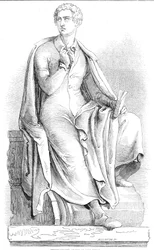 Thorwaldsens statue af Lord Byron, 1845.