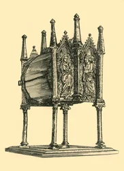 Relikvieskrin, 1300-tallet, 1881.