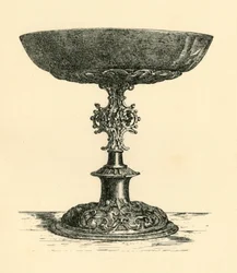 Sølv tazza, begyndelsen af det 17. århundrede, 1881.