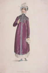 En kvinde i vandrekjole, c1810