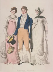 Halvfyldte kjoler, c1810