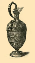 Tin ewer, 1580-1600, 1881.
