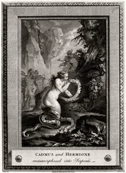 Cadmus og Hermione, metamorfoseret til slanger, 1776
