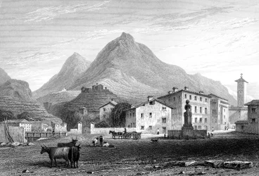 Sondrio, Lombardiet, Italien, 1828.