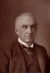 ""Charles Russell, første baron Russell af Killowen (1832-1900) engelsk advokat. Lord Chief Justice of England fra 1894 (woodburytype)