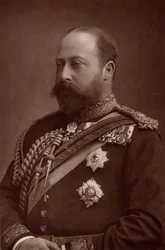 ""Edward VII (1841-1910) konge af Det Forenede Kongerige fra 1901, mens han stadig var prins af Wales. (woodburytype)