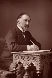 ""Frederick Harrison (1831-1923) engelsk jurist og positivistisk filosof. (woodburytype)