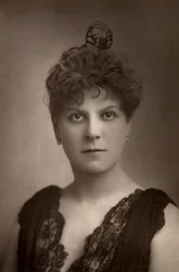 "" Jessie Millward (rouva John Glendinning) englantilainen näyttelijä. Henry Irvingin teatteriryhmän jäsen. (woodburytyyppi)