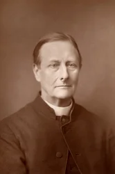 ""Sabine Baring-Gould (1834-1924) engelsk præst, forfatter og salmedigter. Hans mest berømte salme er "Onward, Christian Soldiers" (woodburytype)
