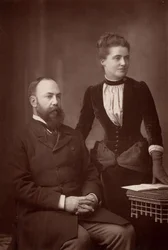 Charles og Emilia Wentworth Dilke (s/h-foto)