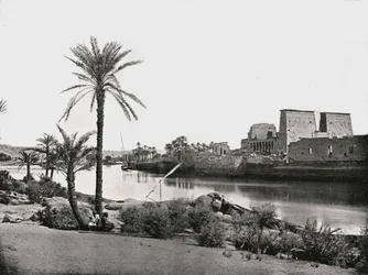Isis-templet, Philae, Egypten, 1895.