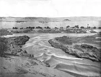 Nilens første katarakt, Aswan, Egypten, 1895