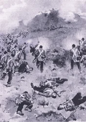 Angreb på Redan, illustration fra British Battles on Land and Sea , 1915