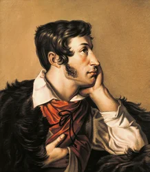 Portræt af den polske digter Adam Mickiewicz