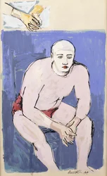 Siddende klovn