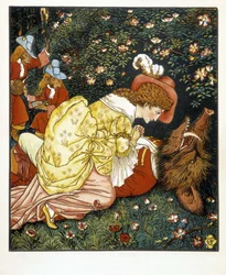 Skønheden og Udyret - syg. af Walter Crane
