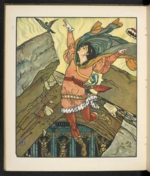 Illustration til historien, prinsesse Belle étoile.
