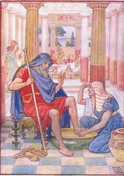 Ja, sandelig, du er Odysseus, illustration fra The Story of Greece, 1930