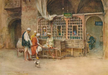 På Cairene Cafe, c1905, 1912