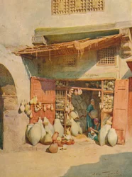 Pottery Bazaar in a Nile Village, c1905, 1912