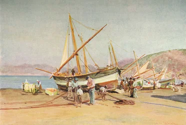 Stranden ved Sestri Levante, c1910, 1912