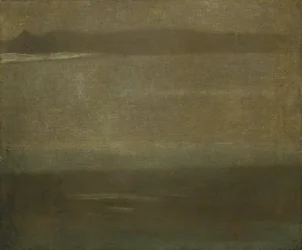 Grå og sølv: A Nocturne, ca. 1880-1900 (olie på lærred)