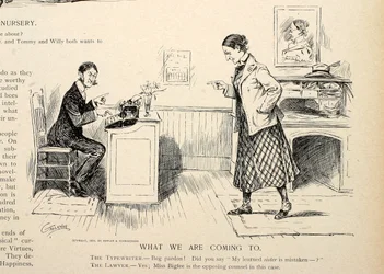 Hvad vi er på vej til, fra Puck, 27. april 1898