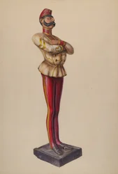 Cigarbutiksfigur, ca. 1937.