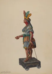 Cigarbutik indisk, ca. 1936.