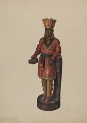 Cigarbutik indisk, ca. 1936.