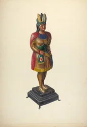 Cigarbutik indisk, ca. 1937.