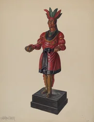 Cigarbutik indisk, ca. 1937.