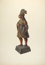 Cigarbutik indisk, ca. 1937.