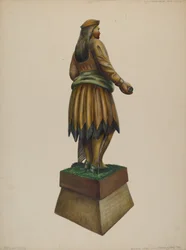 Cigarbutik indisk, ca. 1937.