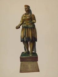 Cigarbutik indisk, ca. 1937.
