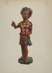 Cigarbutik indisk, ca. 1940.