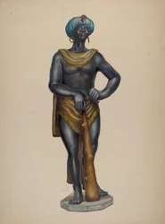 Nubisk slavefigur, ca. 1937.