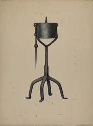 Olielampe, ca. 1938.