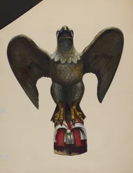 Pilot House Figure Eagle, ca. 1937.