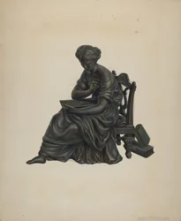 Statue ur dekoration, ca. 1939.