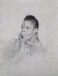 Portrætstudie, ca. 1840 (blyant og kridt på papir)
