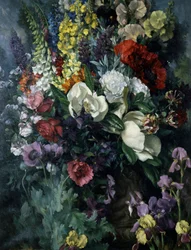Stilleben med blomster