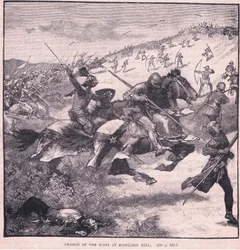 Anklagen mod skotterne ved Homildon Hill AD 1402