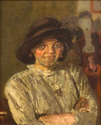Kylling, ca. 1914 (Olie på lærred)