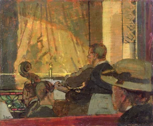 Music Hall (olie på panel)