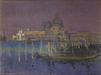 Nocturne: Dogana og Santa Maria della Salute, Venedig, 1896