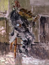 Old Heffel of Rowton House, ca. 1916 (olie på panel)