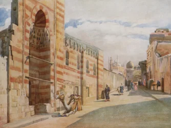 En moske i Saida Zeineb-kvarteret, Kairo