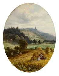 Høsttid i Earlswood, nær Redhill, Surrey