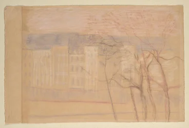 Række af huse i Paris, Quai d